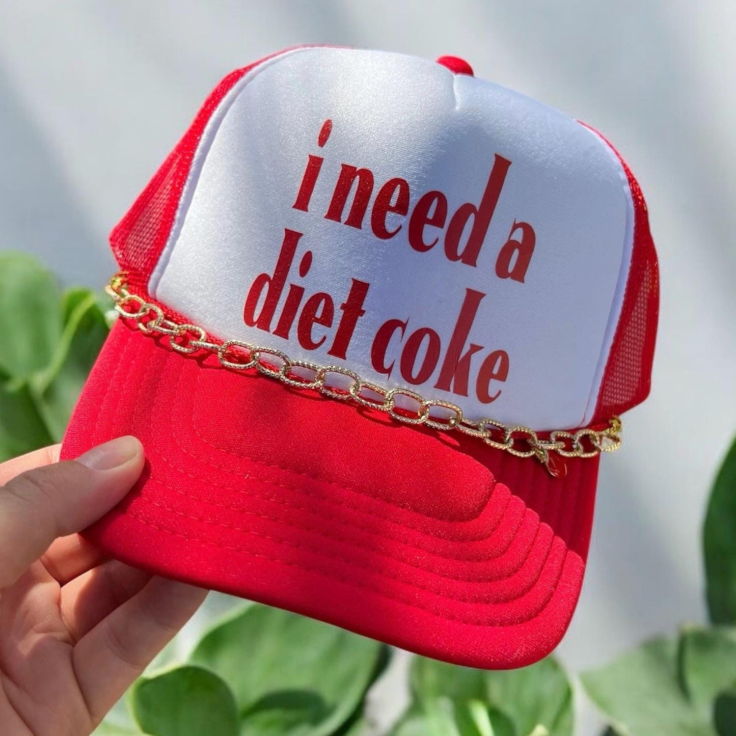 I Need a Diet Coke Hat – Funny Embroidered Otto Foam Trucker Cap, Soda Lover Gift, Retro Snapback Hat for Women & Men