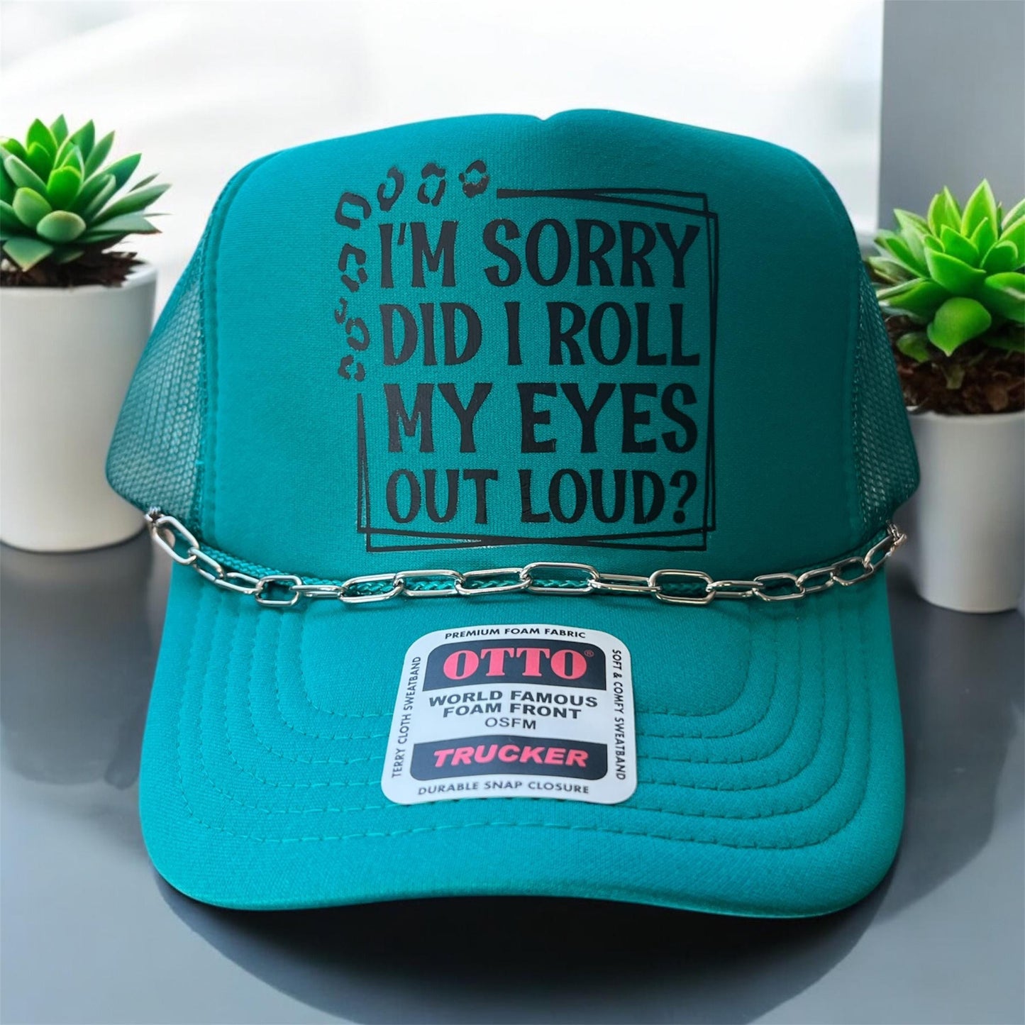 I’m Sorry Did I Roll My Eyes Out Loud Hat – Funny Embroidered Otto Foam Snapback Trucker Cap, Sarcastic Graphic Hat for Women & Men