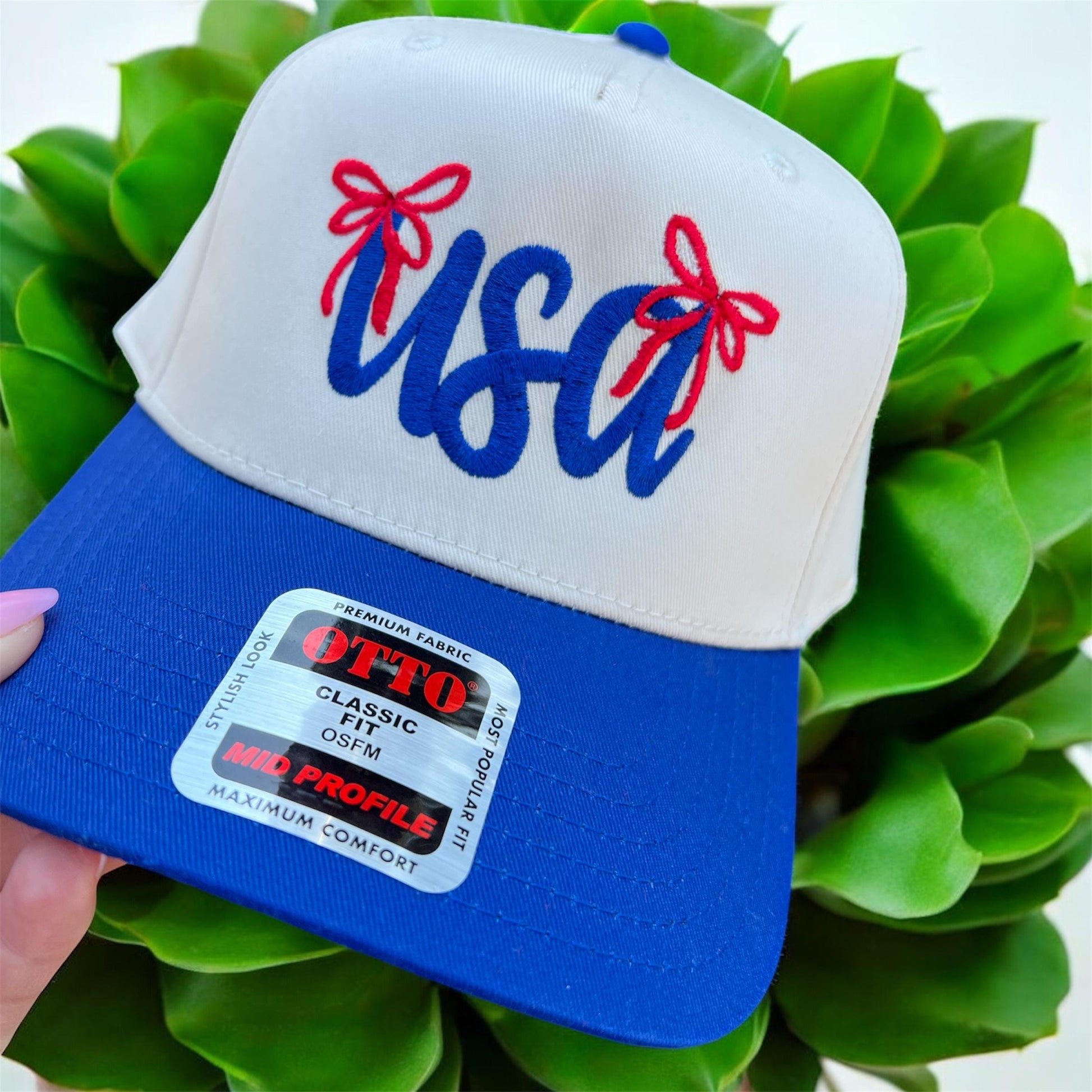USA Embroidered Hat | Patriotic Trucker Hat, America Baseball Cap, Fourth of July Hat, Red White Blue Hat, USA Snapback