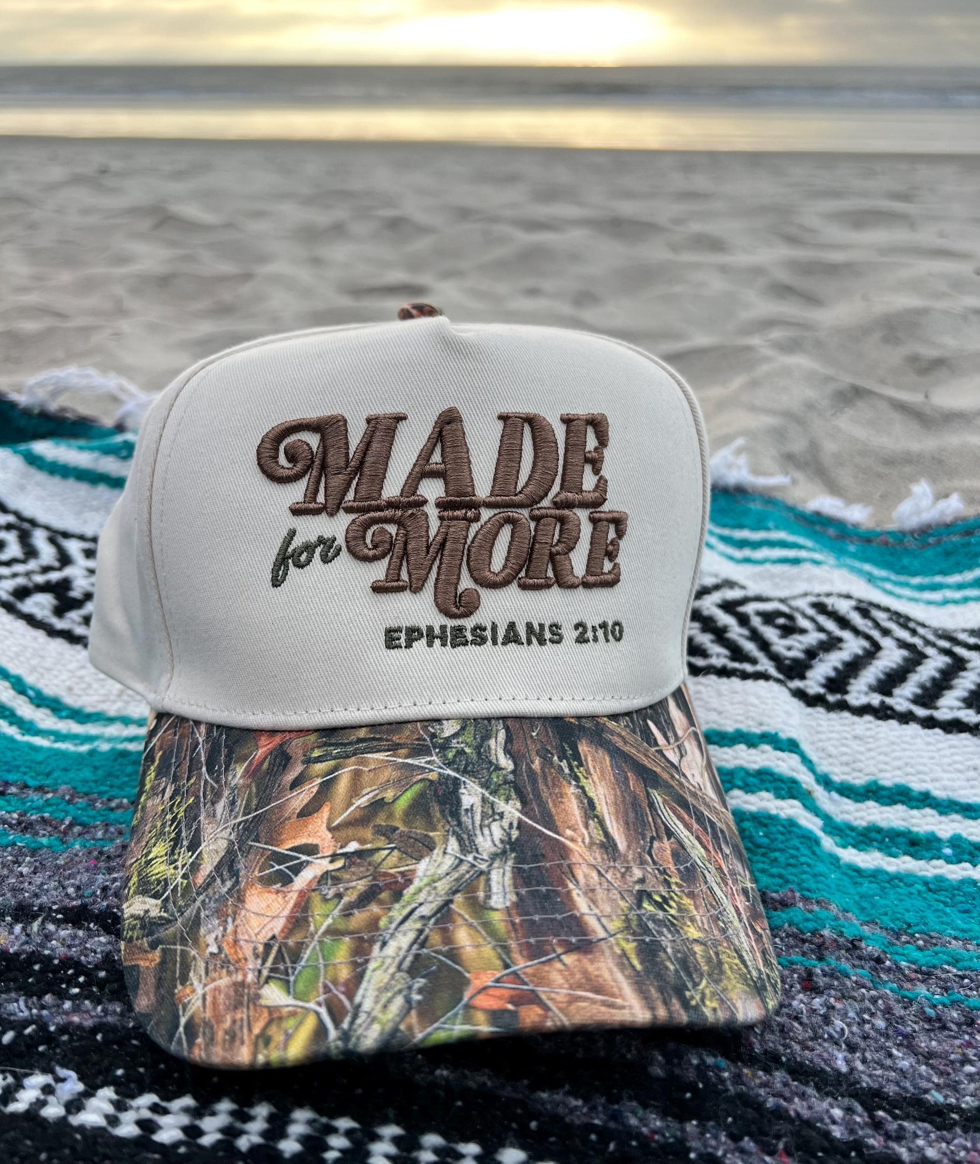 Made for More 3D Puff Trucker Hat | Ephesians 2:10 Embroidered Cap, Christian Faith Canvas Hat, Inspirational Gift
