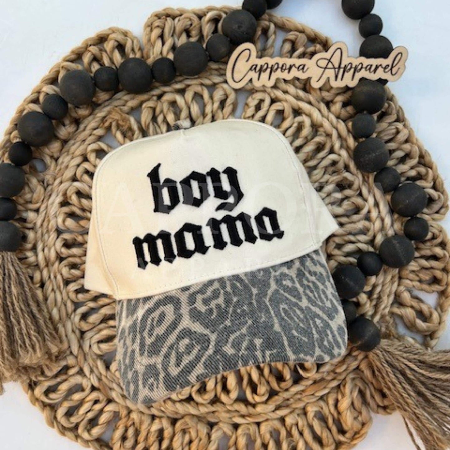 Boy Mama Embroidered 3D Puff Hat | Trendy Mom Trucker Hat, Boy Mom Baseball Cap, Puff Embroidery Hat for Moms, Cute Neutral Mama Hat Gift