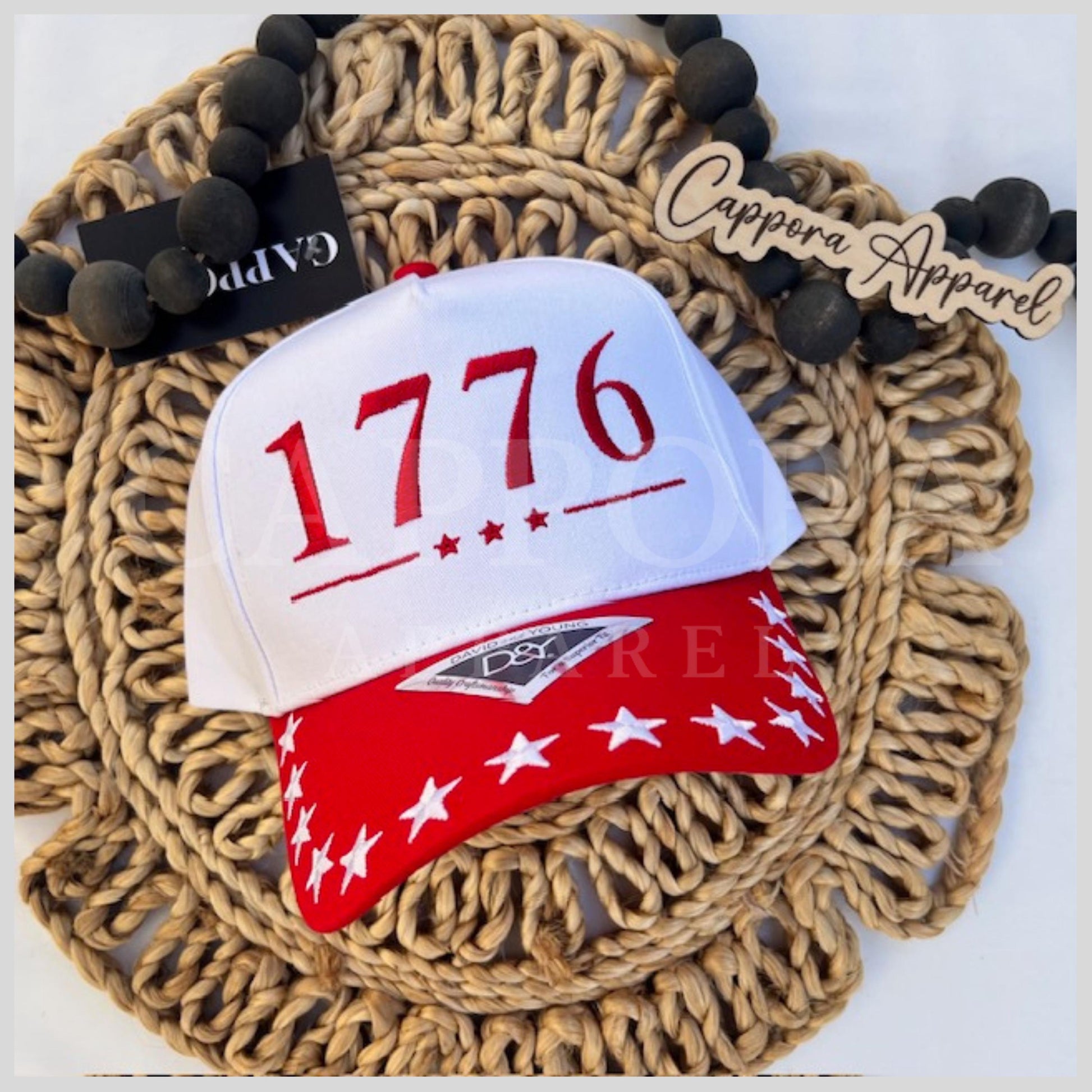 1776 Embroidered Hat | Patriotic Trucker Hat, Vintage America Cap, USA Independence Hat, Fourth of July Hat, Americana Cap, Freedom Hat
