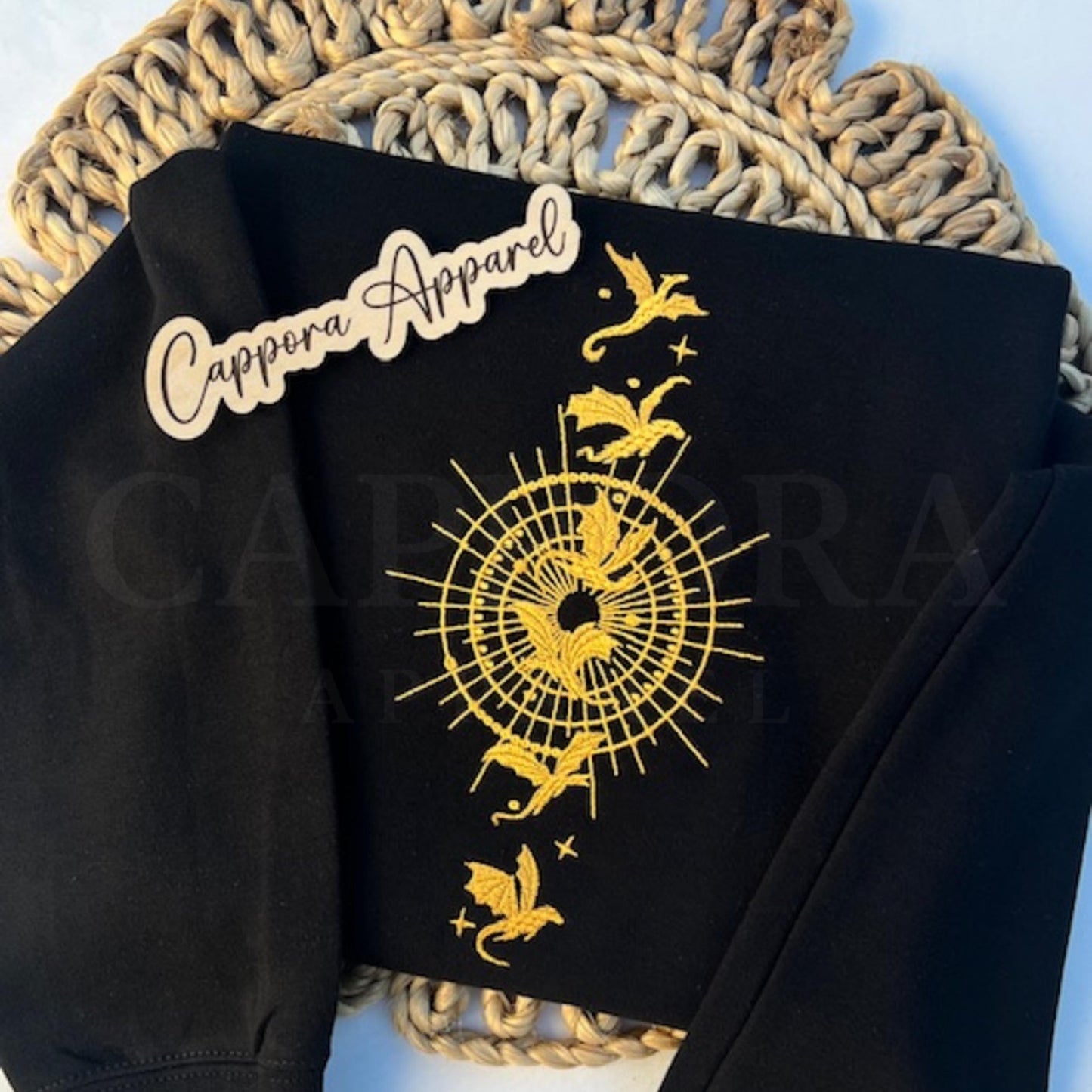 Fourth Wing Embroidered Crewneck Sweatshirt, Dragon Rider Bookish Sweatshirt, Fantasy Reader Gift, Book Lover Crewneck