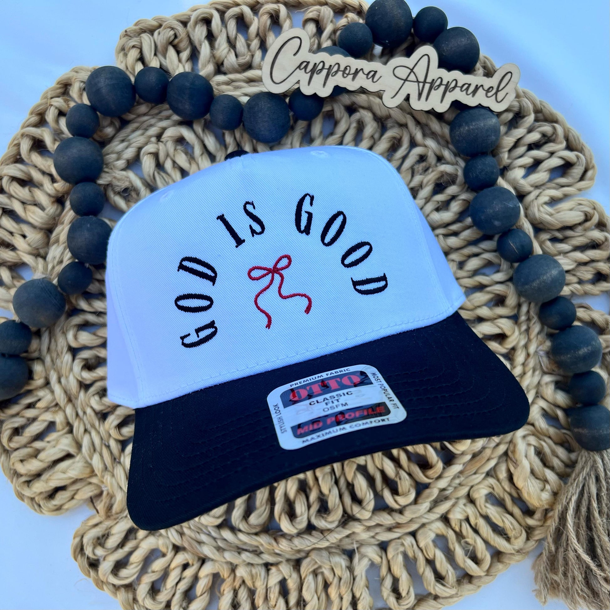 God Is Good Embroidered Hat | 5-Panel Adjustable Cap, Inspirational Christian Hat, Faith Apparel Gift, Religious Baseball Cap