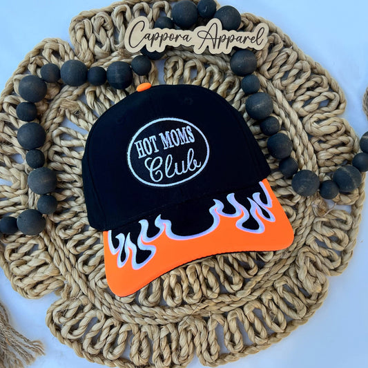 Hot Moms Club Hat | Embroidered Mom Baseball Cap, Cute Mom Hat, Mom Life, Mom Gift, Trendy Mom Aesthetic