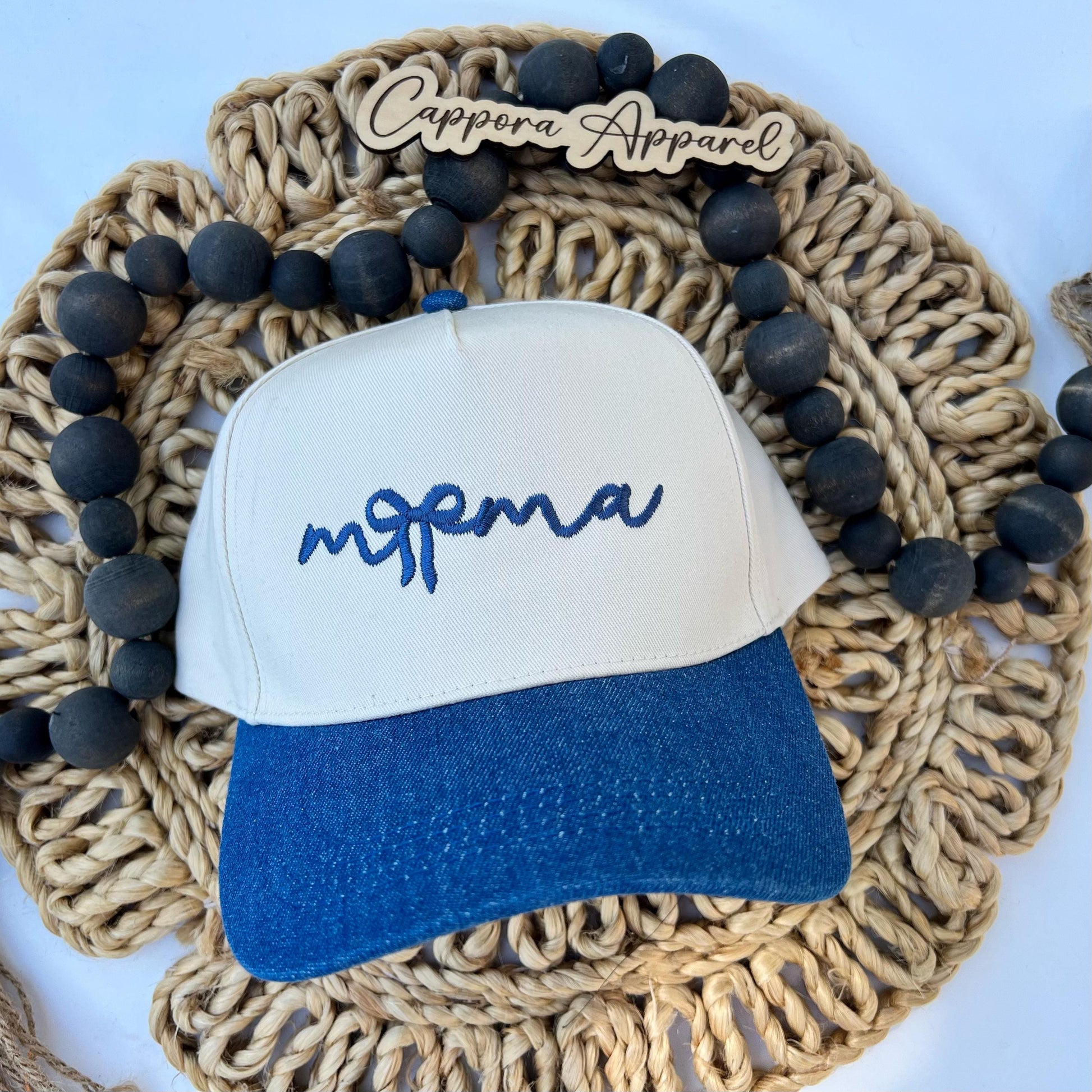 Mama Embroidered Hat | Trendy Mama Baseball Cap, Minimalist Mom Hat, Adjustable Embroidered Cap, Gift for Mom, Neutral Mom Hat
