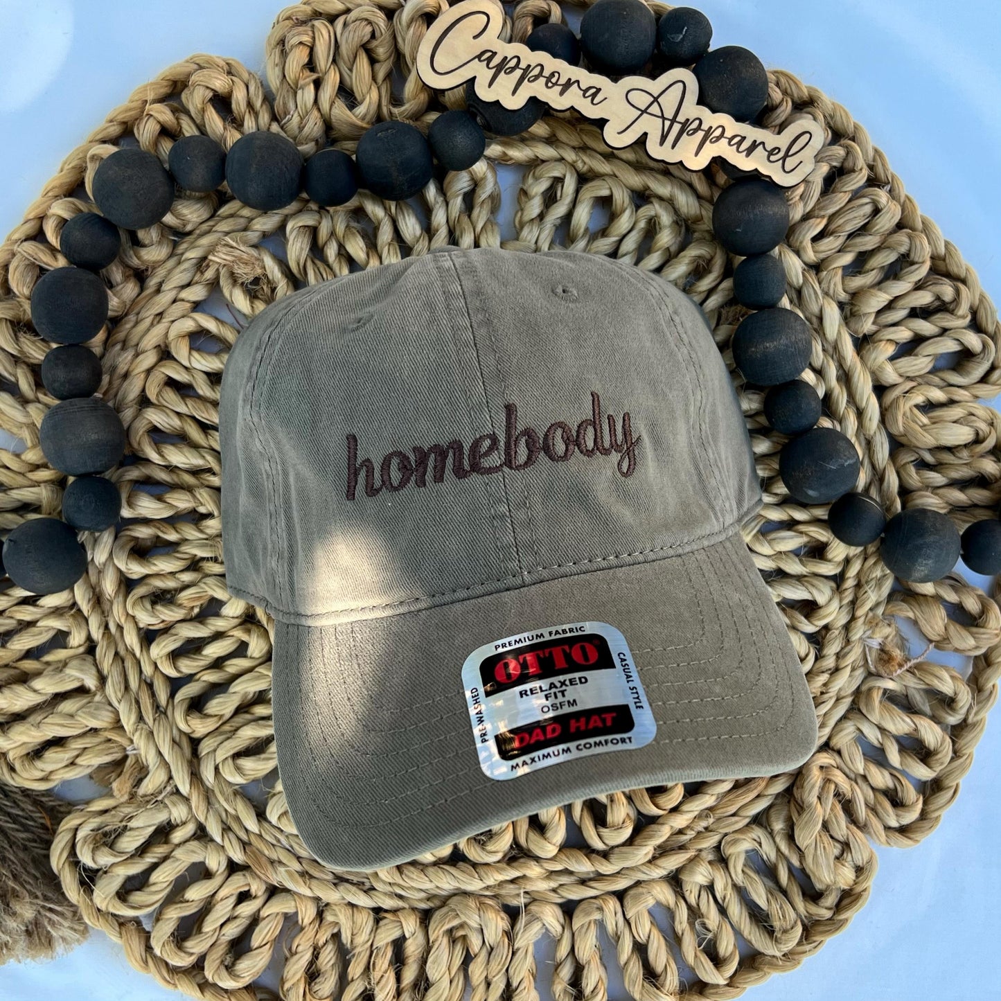 Homebody Embroidered Hat | Minimalist Baseball Cap, Cozy Girl Hat, Everyday Mom Hat, Cute Casual Hat, Gift for Introverts