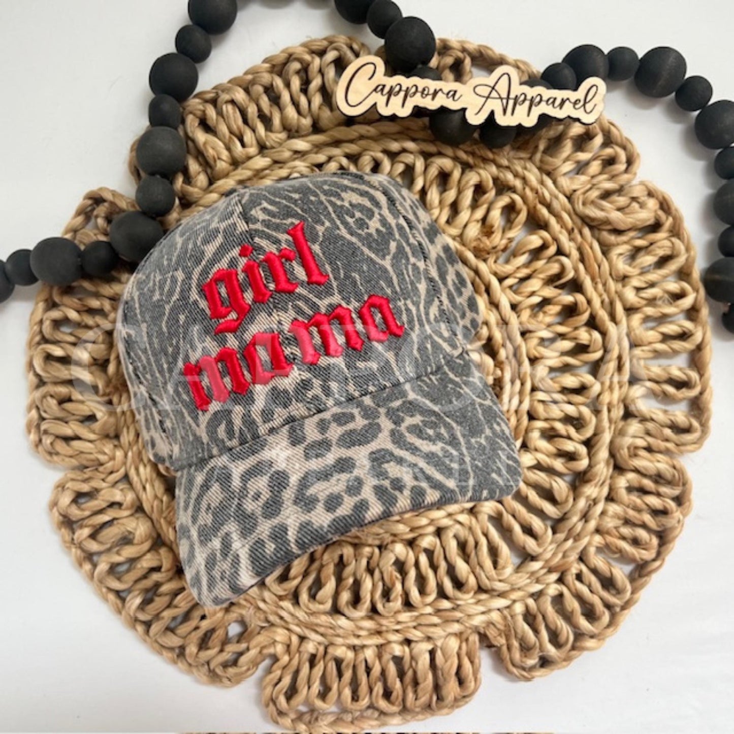 Girl Mama Hat – Puff Embroidered 5 Panel Cap, Mom Hat for Girl Mom, Trendy Motherhood Hat, Gift for Moms
