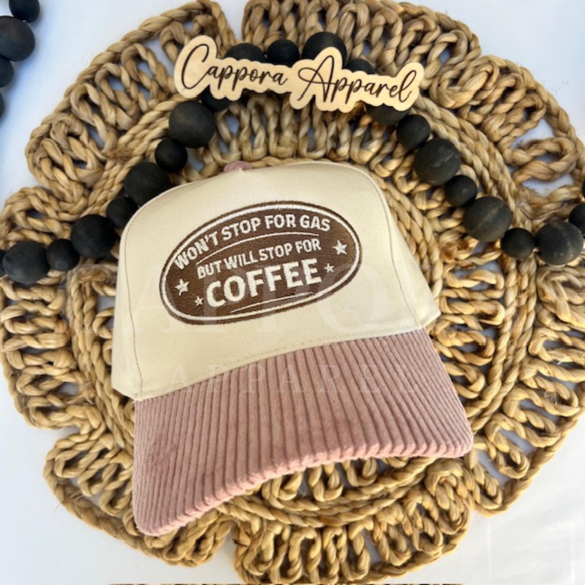 Won’t Stop for Gas But Will Stop for Coffee Hat | Funny Coffee Hat, Embroidered Hat, Coffee Lover Gift, Coffee Addict Cap, Funny Coffee Hat
