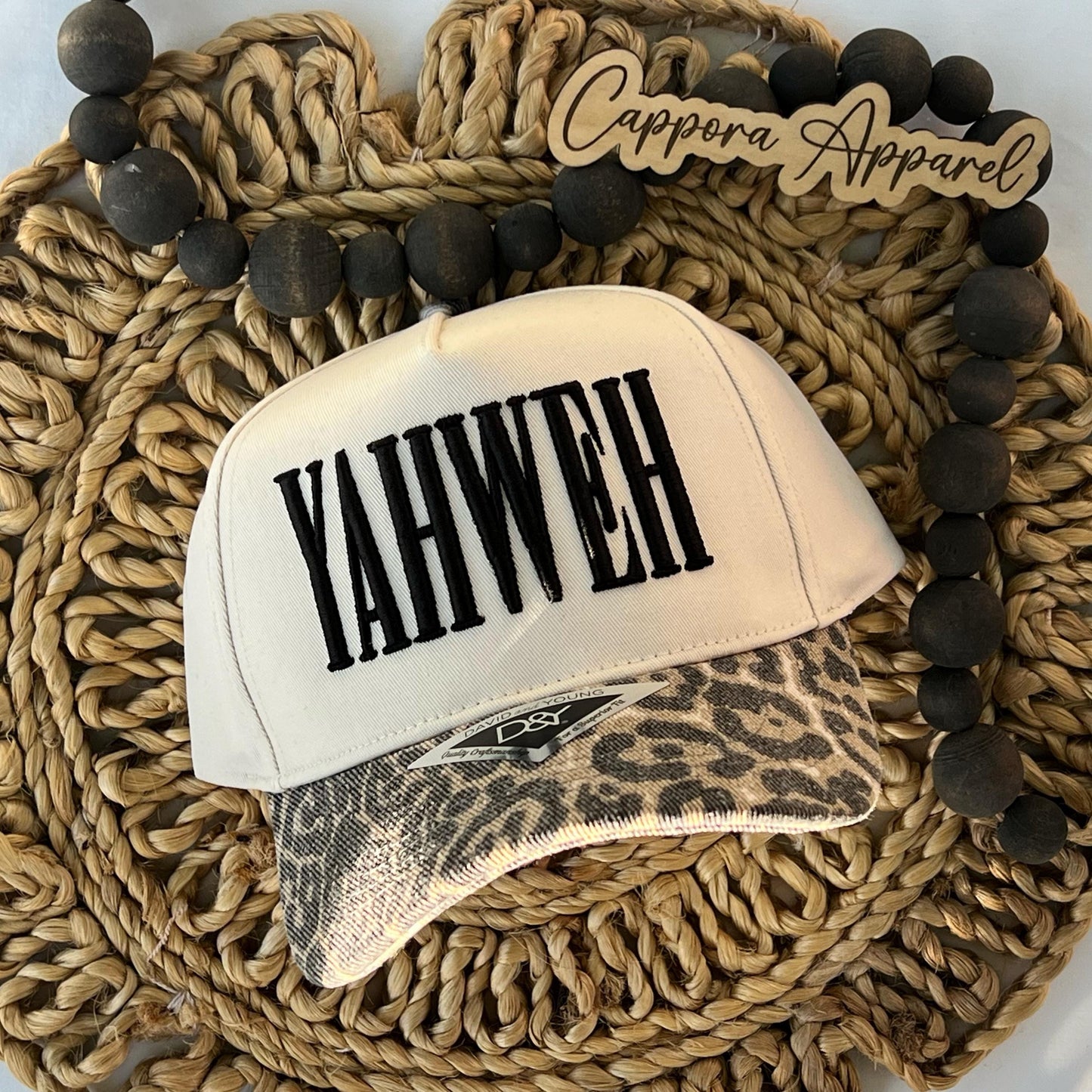 YAHWEH Embroidered Hat | Christian Puff Embroidery Hat, Faith Trucker Hat, Biblical Name of God Cap, Christian Gift, Religious Apparel