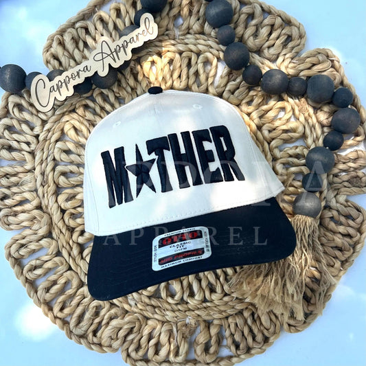 Mother Embroidered Hat | 3D Puff Embroidery Cap, Trendy Mom Hat, Mother's Day Gift, Mama Hat, Women's Baseball Cap, Puff Letter Hat