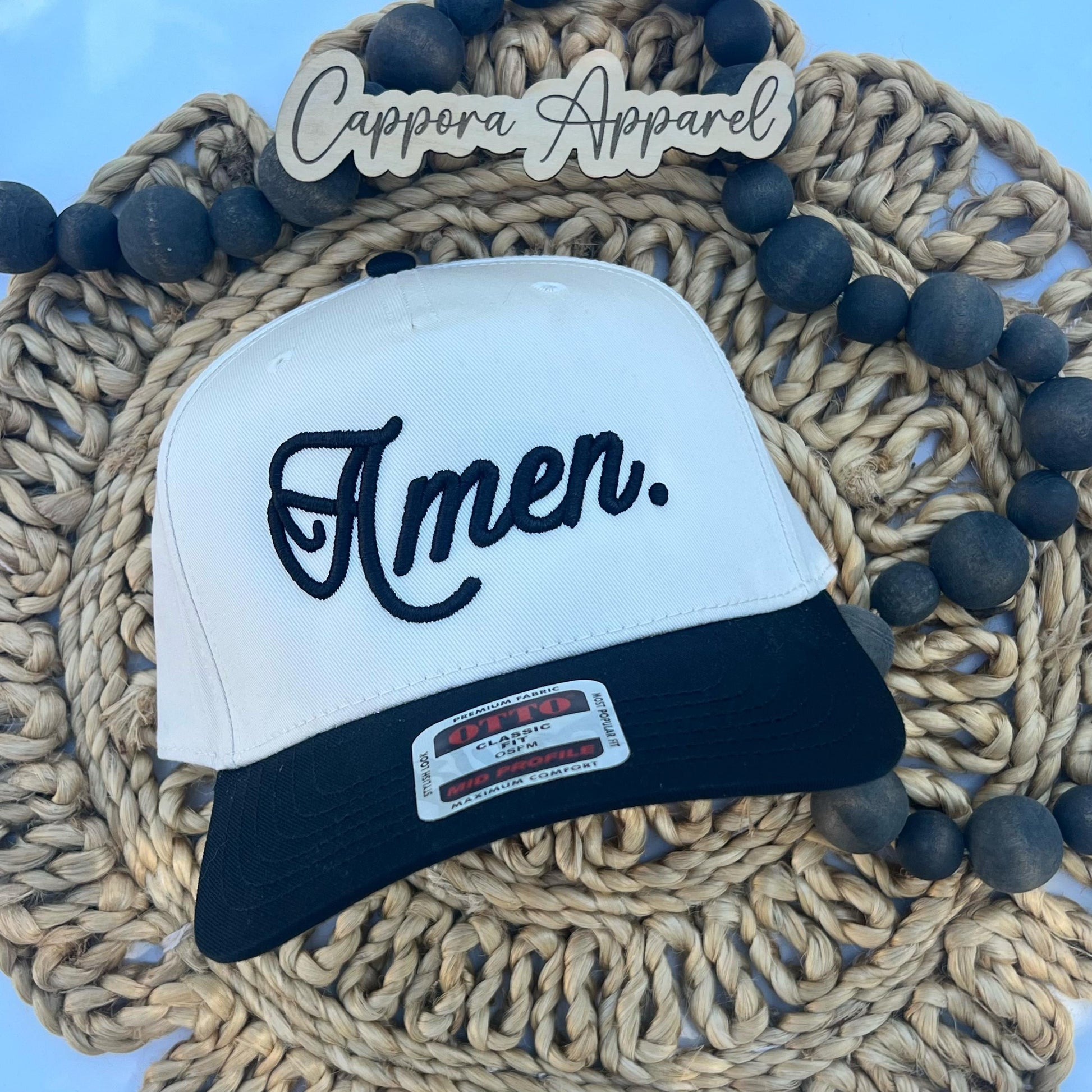 Amen Embroidered 3D Puff Hat | Christian Trucker Hat, Faith Baseball Cap, Religious Puff Embroidery Hat, Jesus Church Hat, Christian Gift