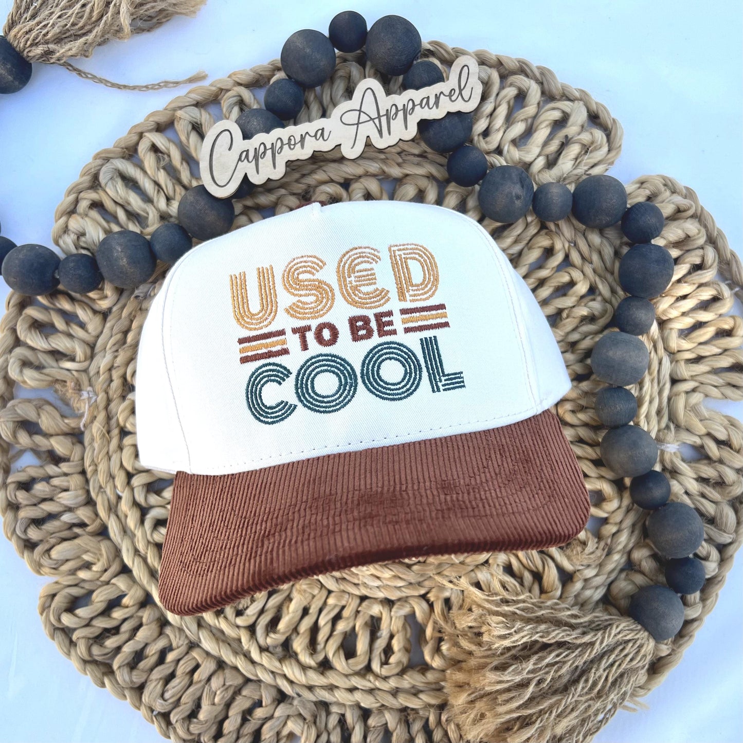 Used to be Cool Embroidered Hat for Women | Trucker Cap, Humorous Gift for Men & Women | Minimalist Embroidered Cap