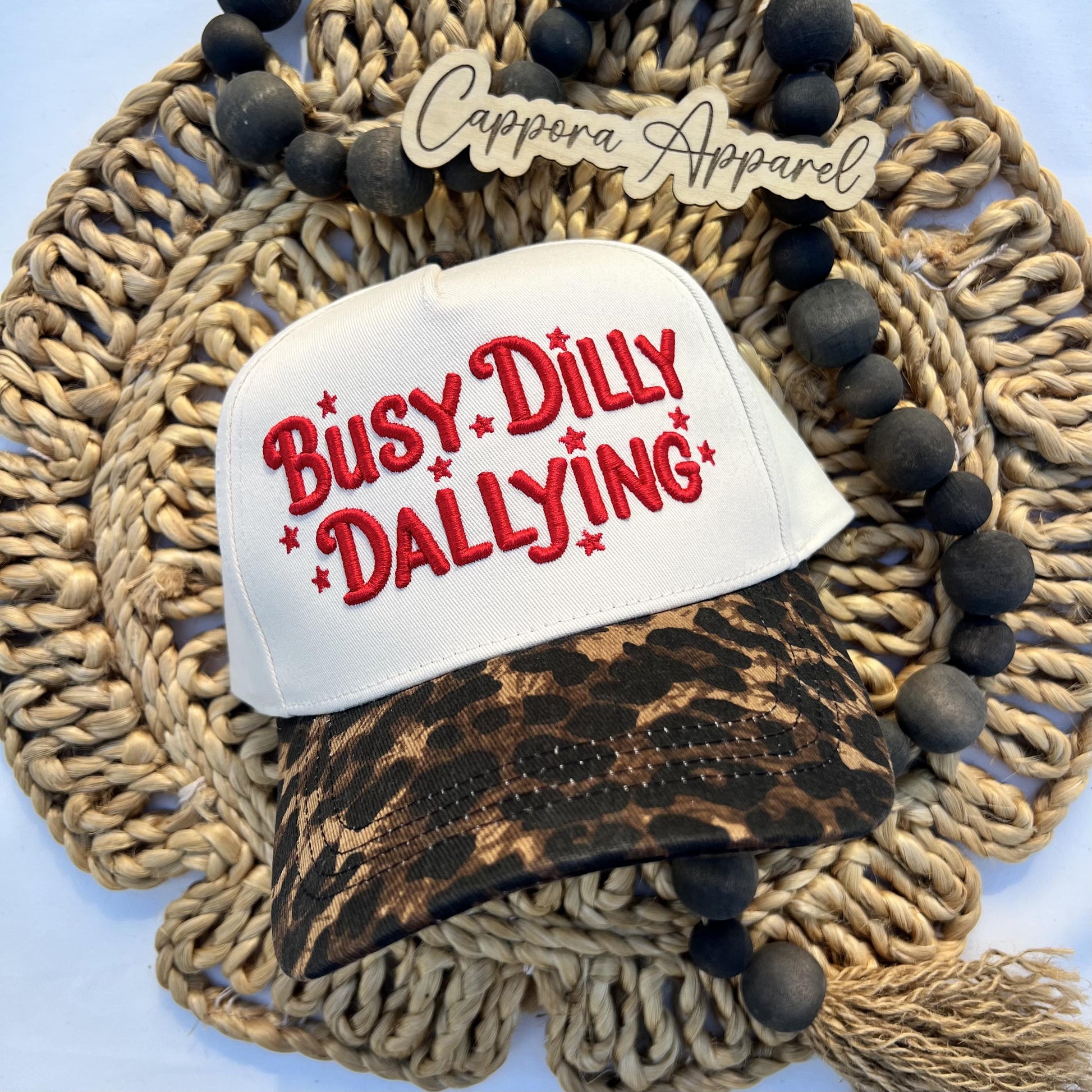 Busy Dilly Dallying 3D Embroidered Hat | Funny Baseball Cap | Cute Casual Cap | Gift for Her