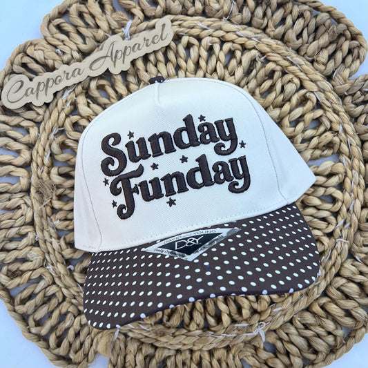 Sunday Funday Embroidered Hat | Football Season Hat | Sunday Funday Cap | Tailgate Hat | Football Fan Gift | Sports Cap