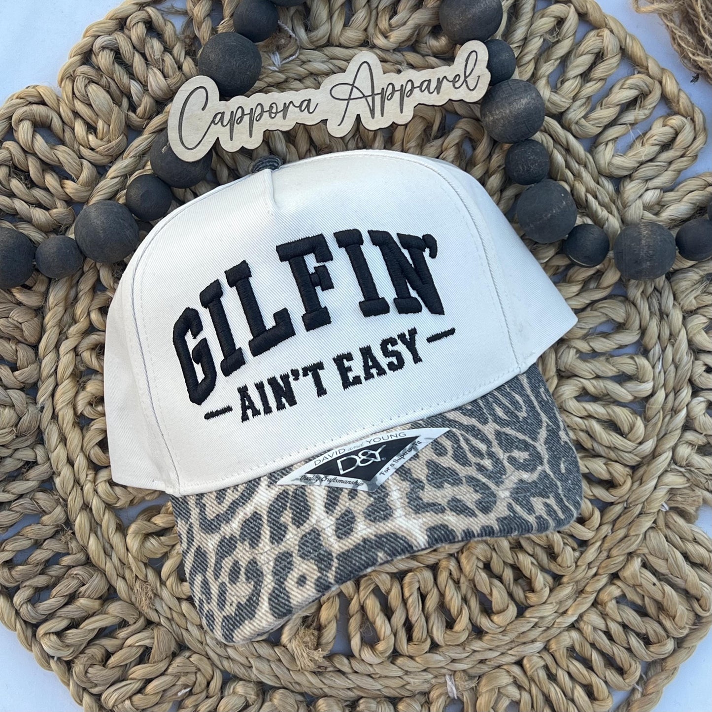Gilfin’ Ain’t Easy Hat, Hot Grandma Hat, Funny Grandma Trucker Hat, Embroidered Gigi Hat, Nana Gift, Grandma Hat
