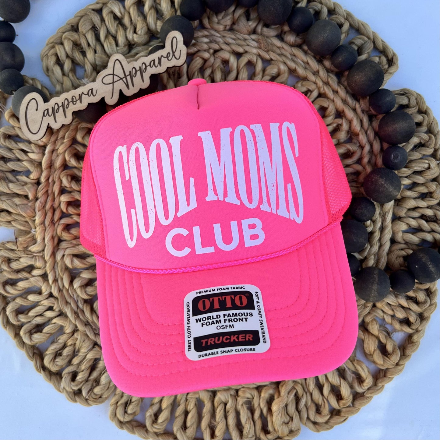 Cool Moms Club Hat, Foam Trucker Hat for Women, Trendy Mom Hat, Mom Life Trucker Hat, Cool Mom Gift, Retro Mom Hat, Gift for Mom