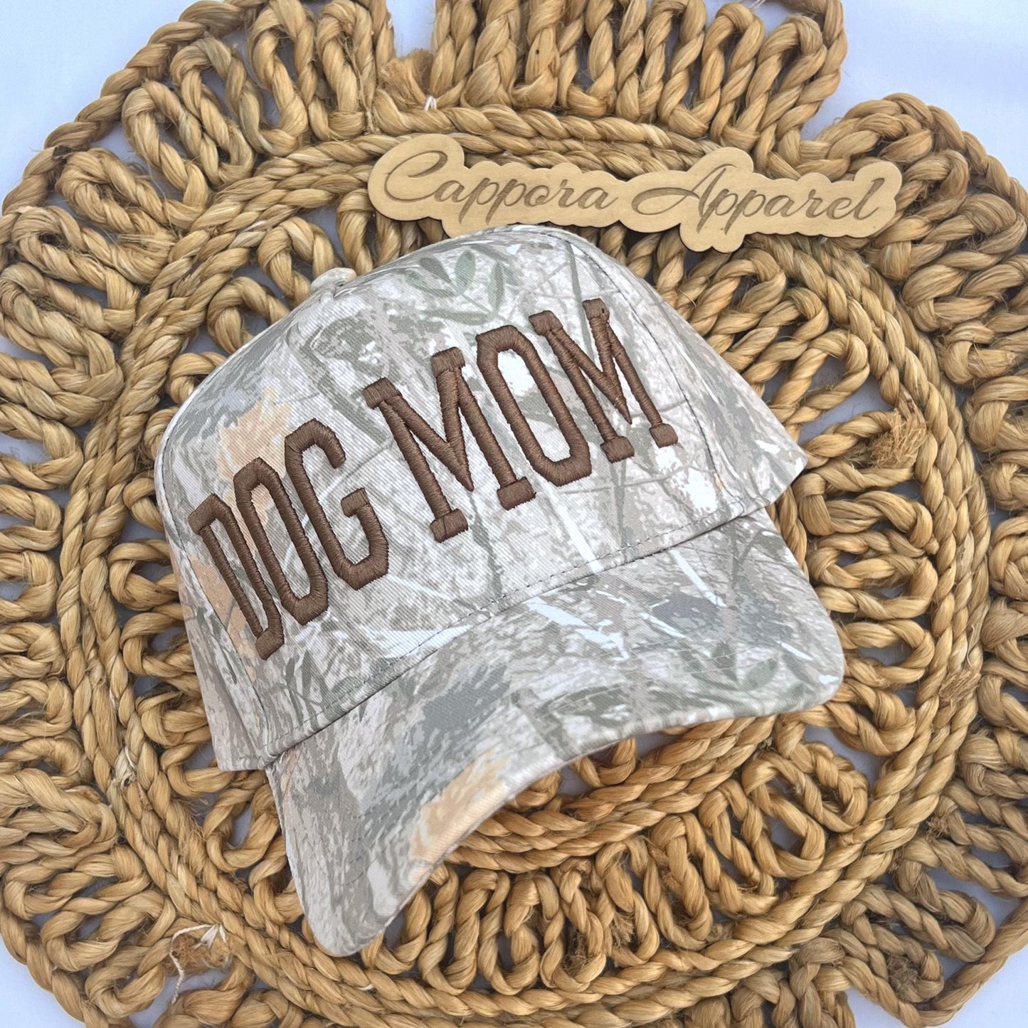 Dog Mom Embroidered Hat, Women’s Canvas Baseball Cap, Cute Dog Lover Gift, Pet Mama Hat, Personalized Puppy Mom Accessory, Mother’s Day Gift