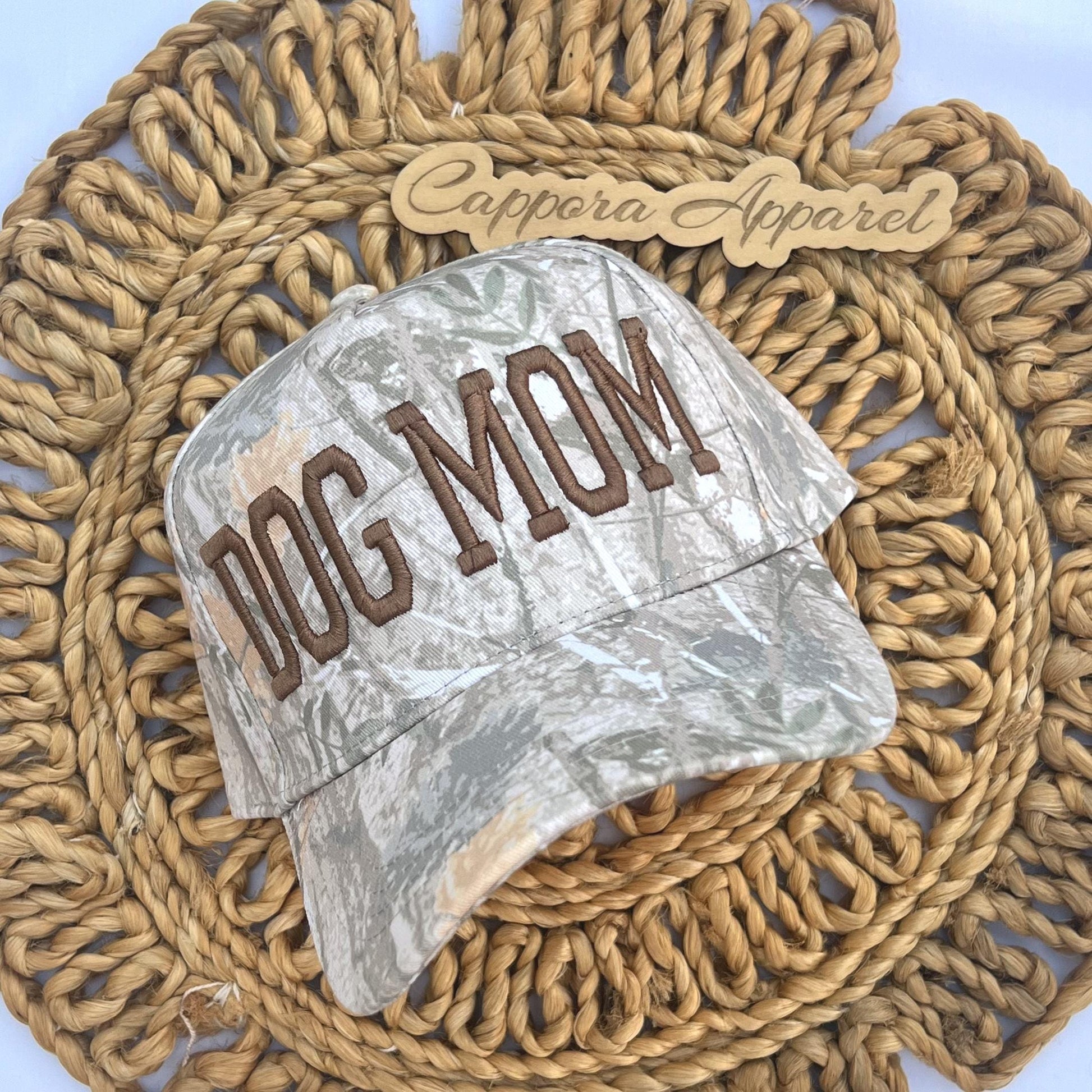 Dog Mom Embroidered Hat, Women’s Canvas Baseball Cap, Cute Dog Lover Gift, Pet Mama Hat, Personalized Puppy Mom Accessory, Mother’s Day Gift