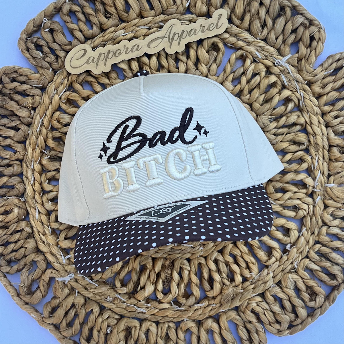 Bad Bitch Embroidered Hat, Funny Women’s Trucker Hat, Sassy Adult Humor Baseball Cap, Trendy Girlfriend Gift, Bold Statement Hat