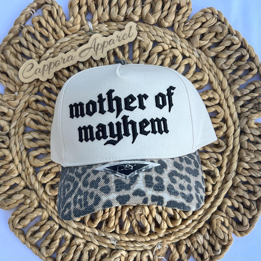 Embroidered Mother of Mayhem Hat, Trendy Mom Baseball Cap, Cute Mama Gift, Mother’s Day Gift, Mom Life Hat, Women’s Adjustable Hat