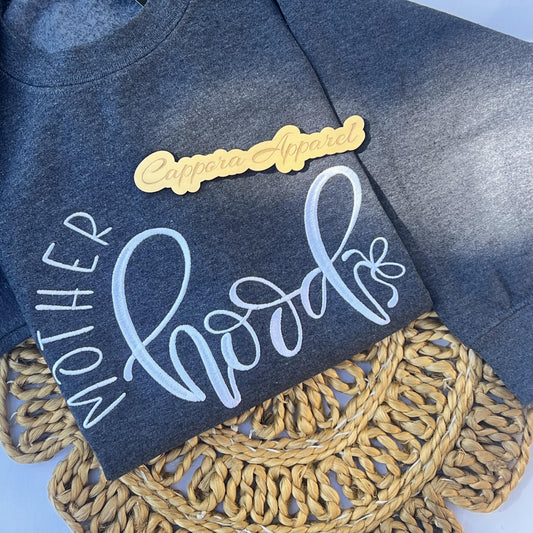 Motherhood Embroidered Crewneck Sweatshirt, Mom Sweater, Mama Pullover, Gift for Mom, New Mom Gift